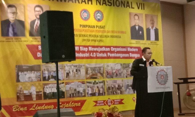 Arnod Sihite, Ketua Umum terpilih pada Munas VII, Senin-Selasa (29-30/03/2021) di Hotel Santika Teraskota, Tangerang Selatan. (Foto : Istimewa)
